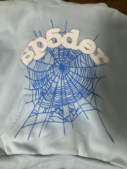 Sp5der Web Hoodie Light Blue