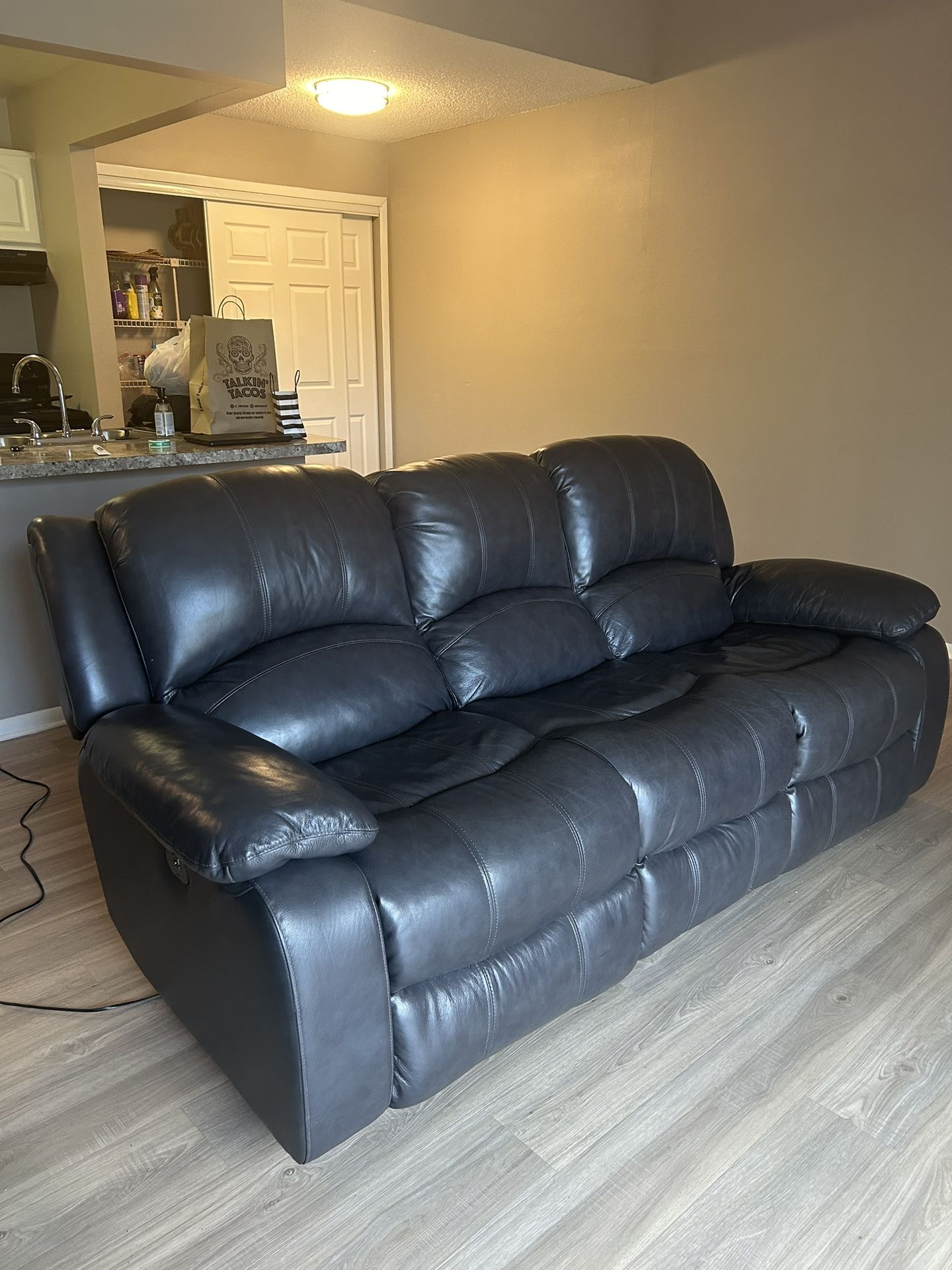 Timberland Co LTD Black Leather Sofa