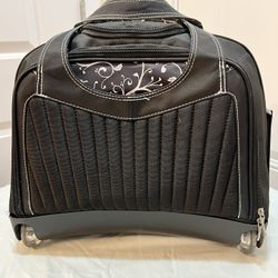 Black Rolling Laptop Bag