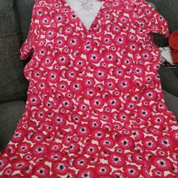 Maevn Scrub Top With Pants Petite MEDIUM