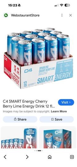 C4 SMART Energy Cherry Berry Lime 12 pack