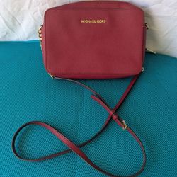 New Michael Kors Red Crossbody