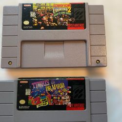 Two Super Nintendo Games