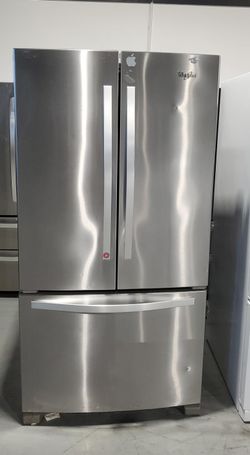 Whirlpool 3-Door Stainless Steel Refrigerator Fridge
