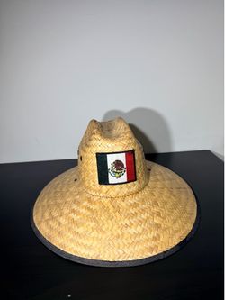 Mexican Flag Straw Sun Hat