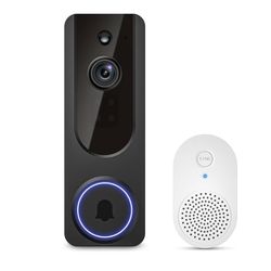 Doorbell Camera Wireless with Indoor Receiver, Battery Powered, AI Human and Motion Detection, 2 Way Talk, 1080P Night Vision, Cloud Storage (Sold Sep
