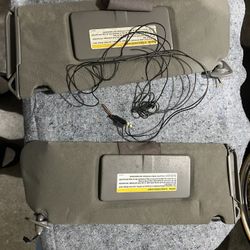 Pair Of 87-99 OBS Gray Sunvisors With Connectors 