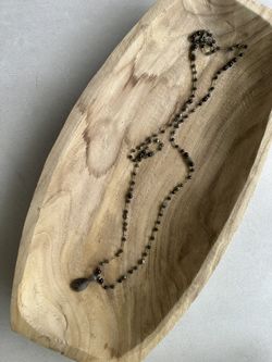 Karma Mala Beaded Necklace with Labradorite Pendant