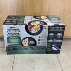 NINJA NEVER STICK PROFESSIONAL SERIES 12 PIECE COOKWARE SET.