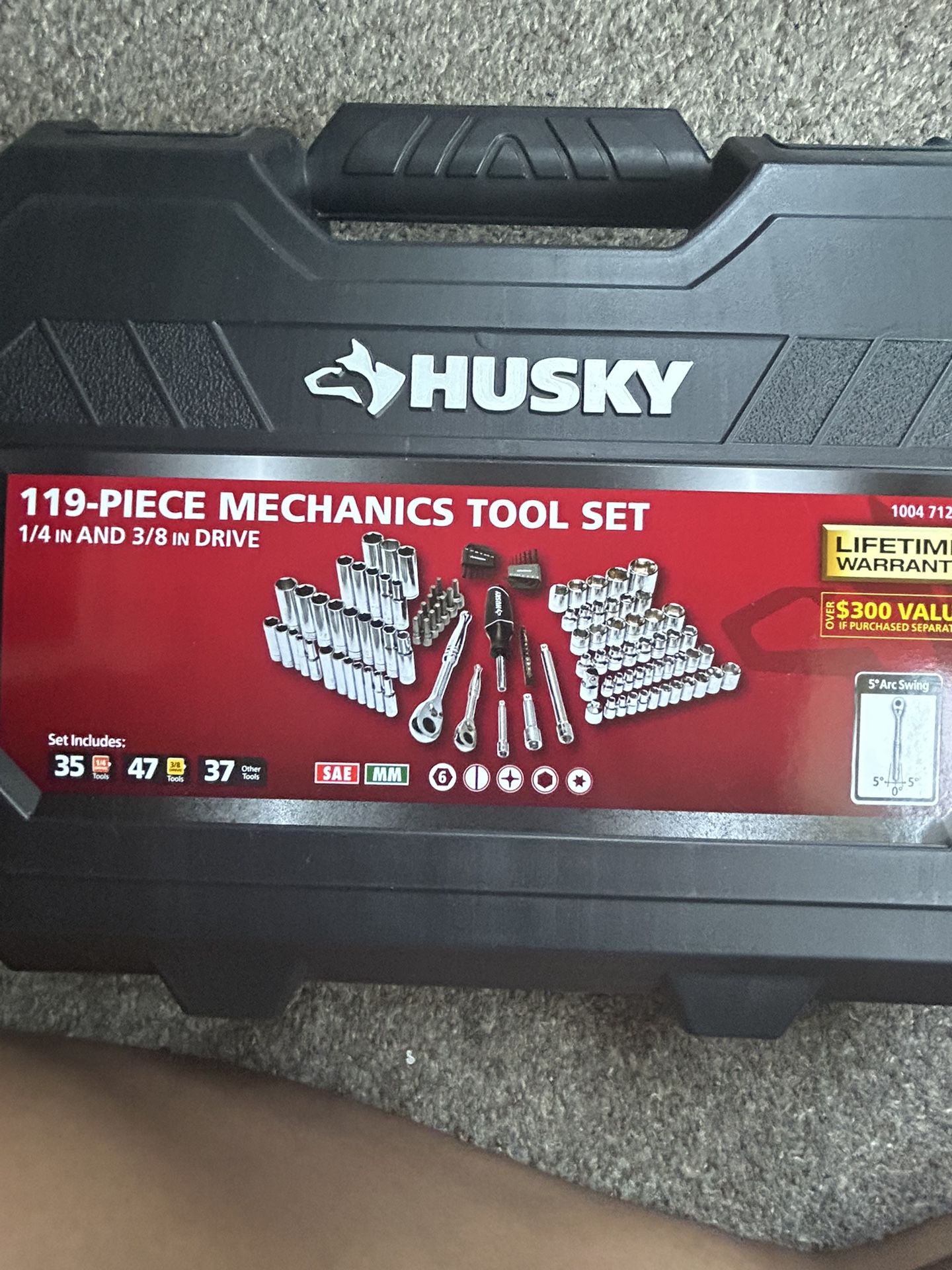 Brand New, 119-piece Husky Tool Set