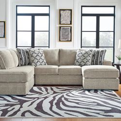 2pc Sectional Double Chaise