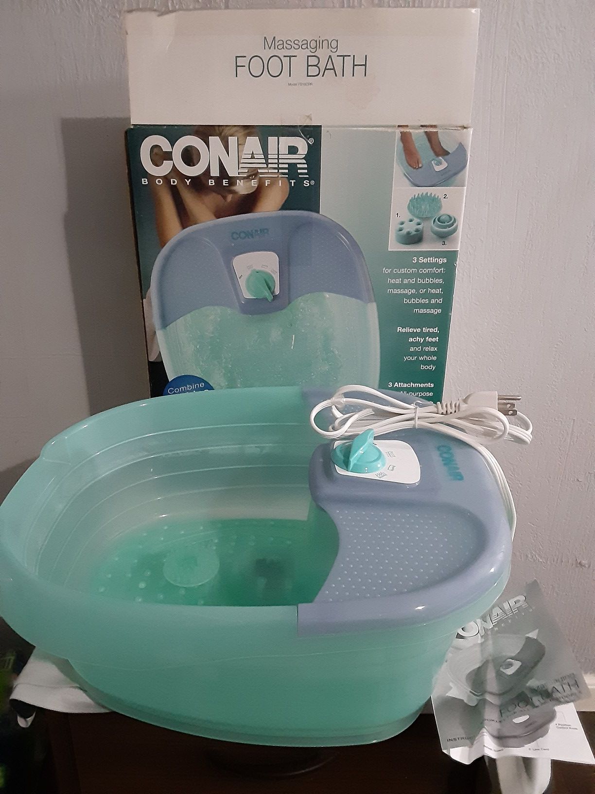 Conair body benefits massaging foot bath