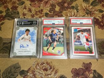 Graded Soccer cards from PSA and Arena club