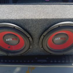 Earthquake 12" Dual Subwoofer On Enclosure 