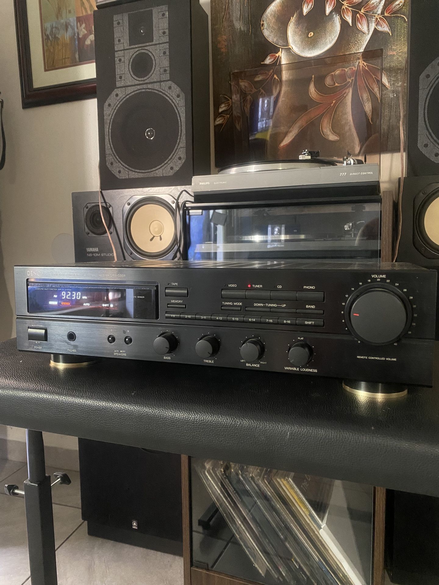Vintage 1991 Denon DRA-335R AM/FM Stereo Receiver – Excellent Condition in Original Box! Made in Japan