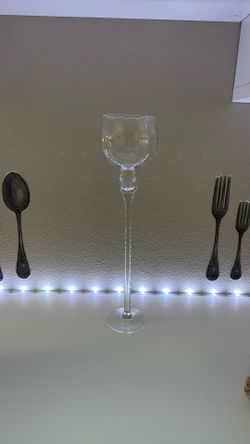 Tall Glass Candle Holders