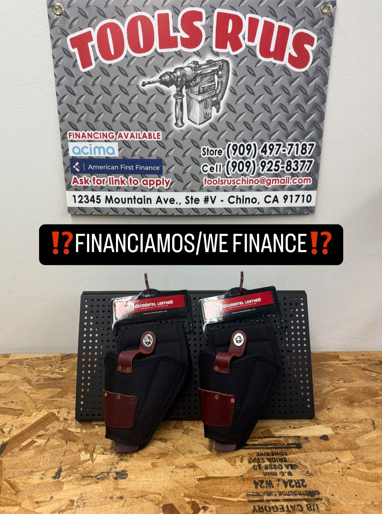 (8567)OCCIDENTAL LEATHER Belt Worn Drill Holster(EACH)*(FINANCIAMOS/WE FINANCE)**