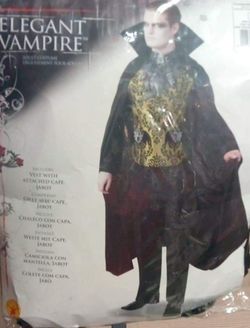 Mens medium elegant vampire costume
