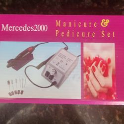 Mani / Pedicure Electric Mercedes 2000 Salon Set WITH Gel LED Nail Drying Lamp 