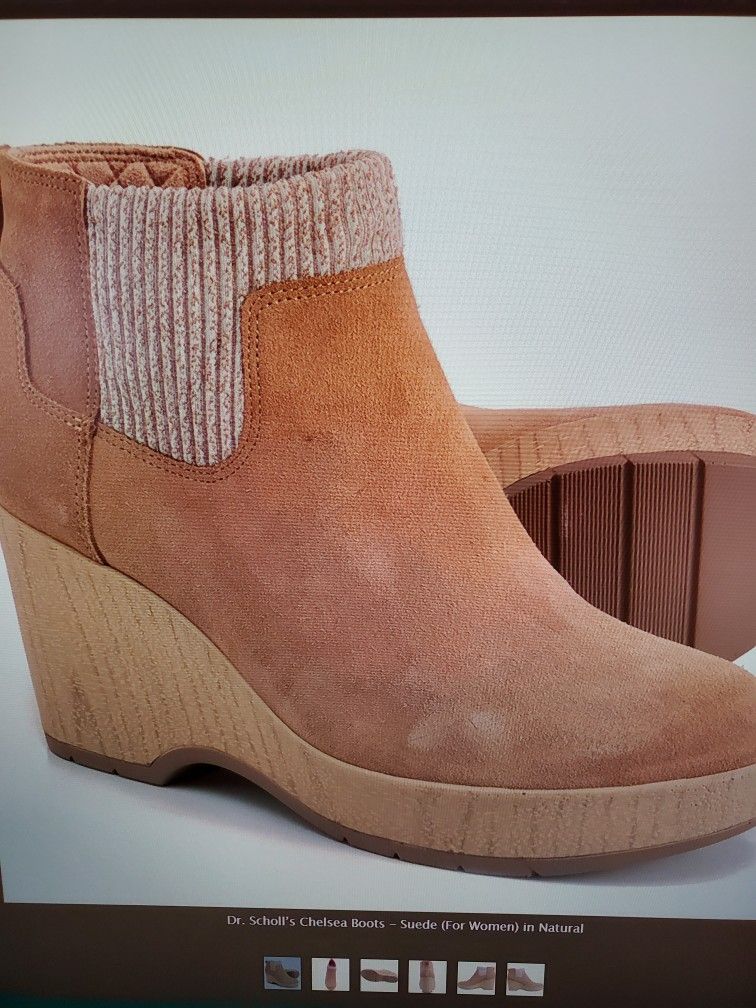 Dr.Scholl's Chelsea Wedge Boots Women's Size 10M