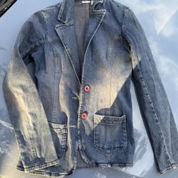 Blue Jean Blazer Size S/M