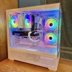White RTX Gaming PC - 32GB Ram, Ryzen 7, 1TB, Windows 11 Pro, Nvidia