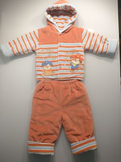 Nanette Insulated Cotton Velour + Cotton Lining Set 24M 2T Grow-with-Me Pants Jacket