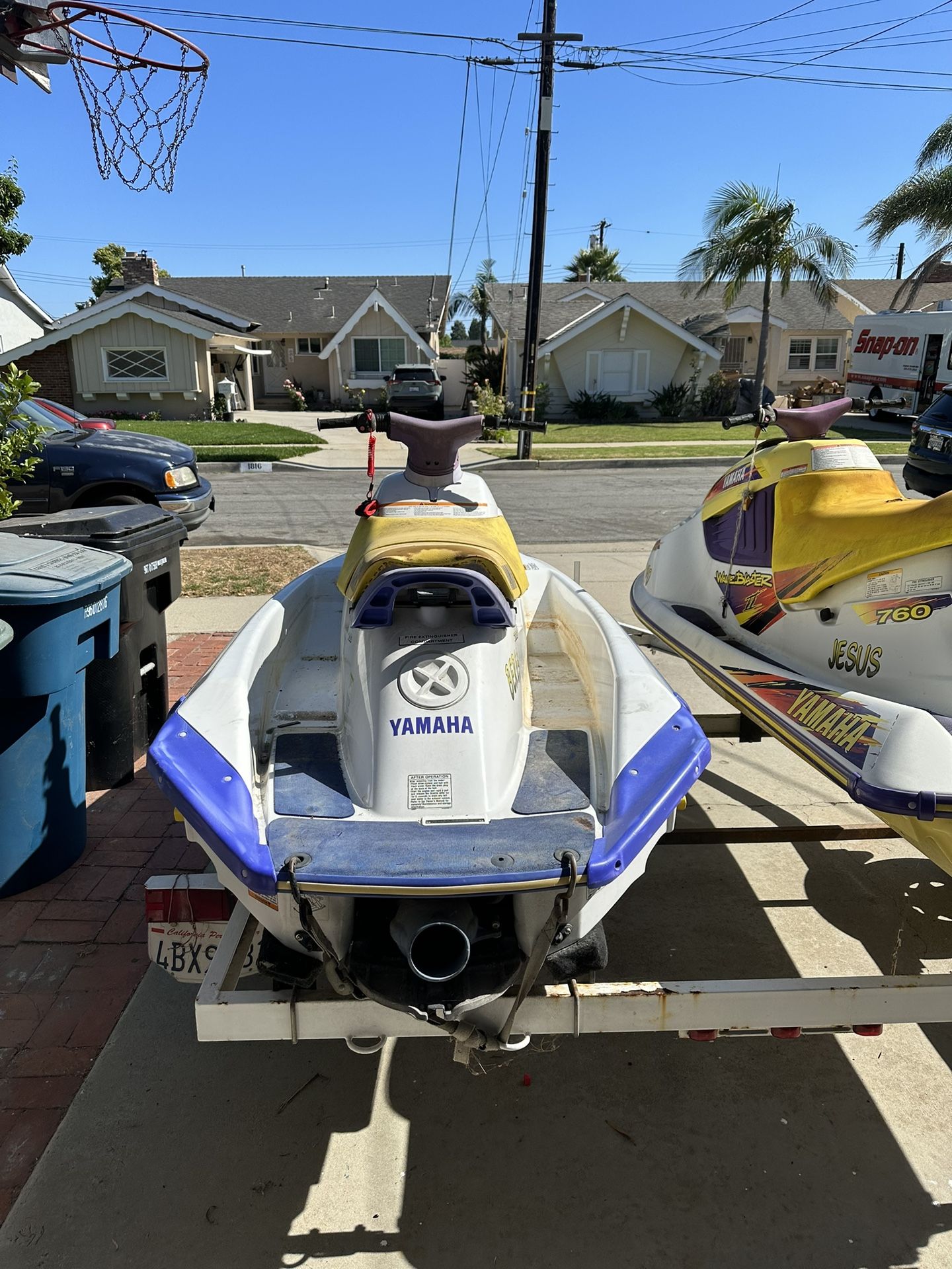 2 Jetski’s 1996 Waveraider And 1996 Waveblaster 2 With Trailer for Sale