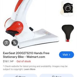 Exercise Seat Bike Compact Cardio Fitness Gym Home