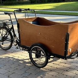 Electric Cargo Bike (original price: $4,500) (battery needs to be replaced) 