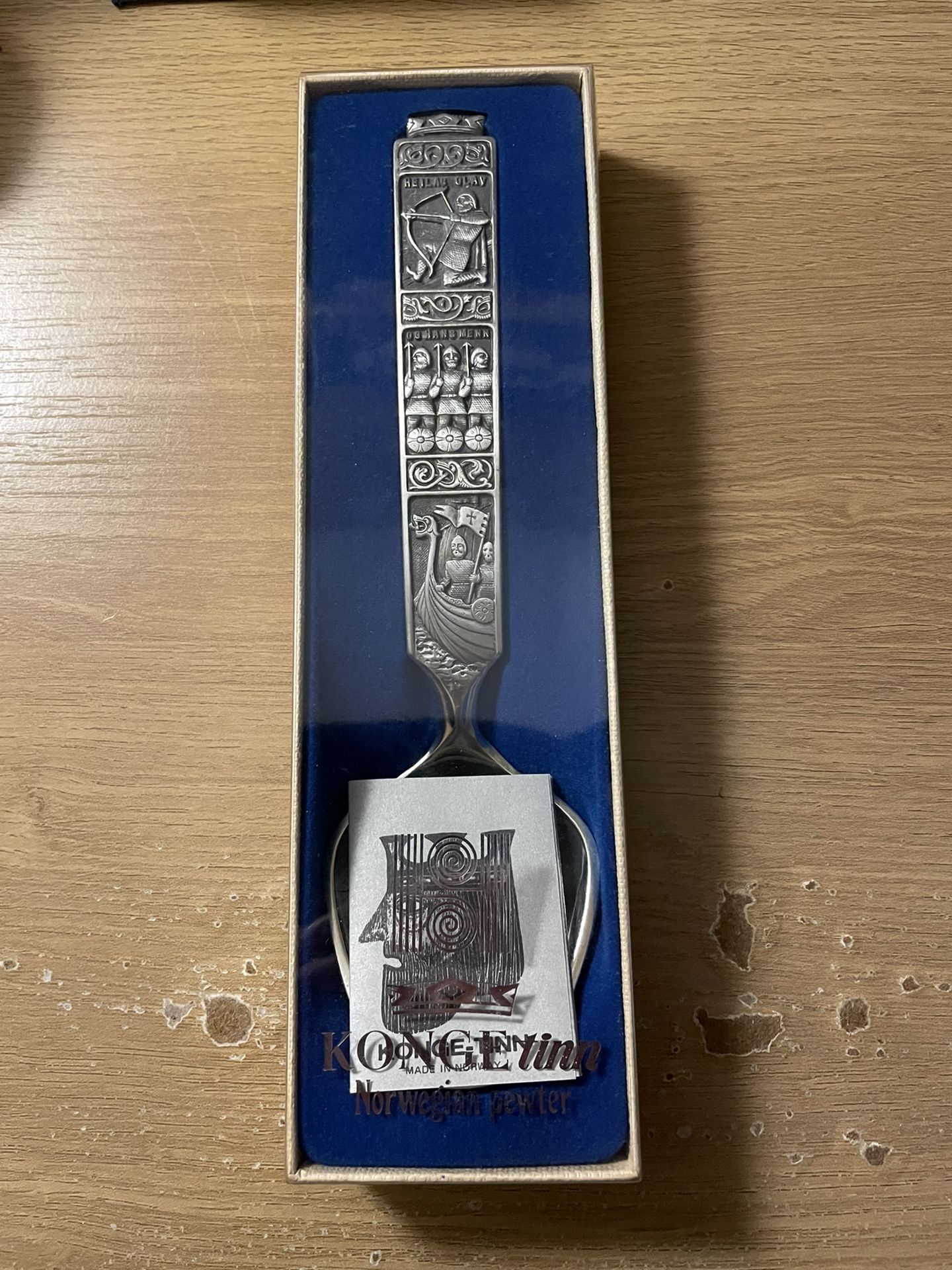 Konge Tinn Norwegian PEWTER SPOON Norway ** NEW **