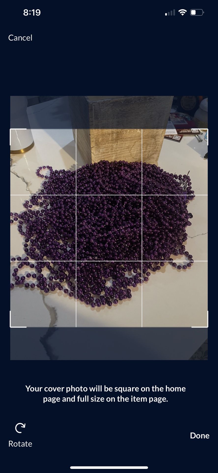 Purple beads