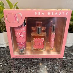 OP Ocean Pacific Sea Beauty for Her Gift Set, 3.4 EDP .34oz EDP 4oz body lotion