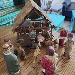 Antique Nativity Scene