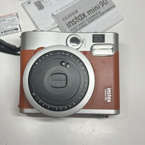 Instax Mini 90 Instant Film Camera Brown With Case