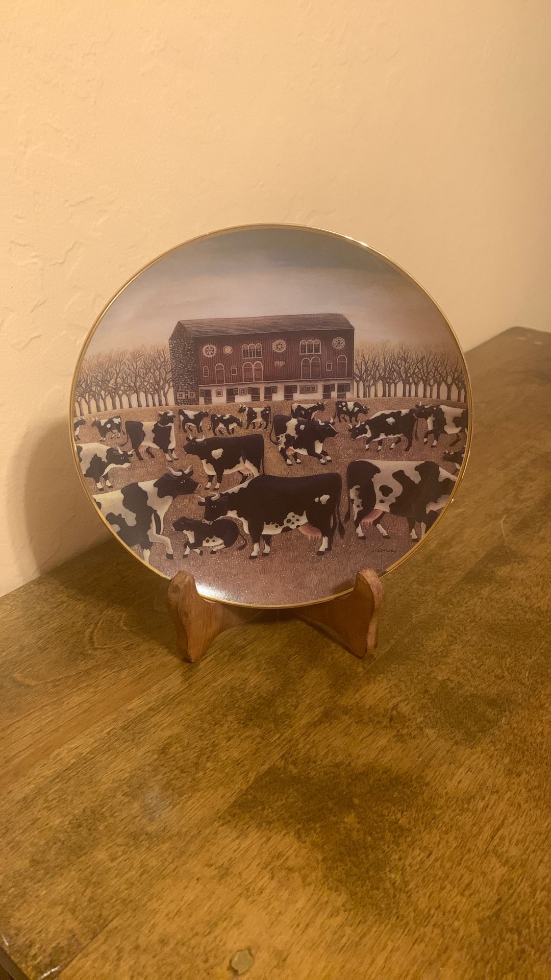 Vintage Limited Edition Collector Plate “Spring Pasture”. 1990’s. Mint