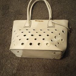 Large Off White Michael Kors Purse Excellent Condition 