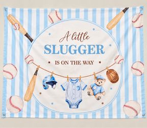Baby Shower Decor “ Little Slugger”