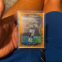 Ceedee Lamb Orange Disco Prizm Football