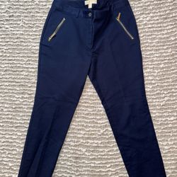 Michael Kors Navy Blue Skinny Dress Pants  Size 8