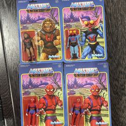 Super 7 Reaction Masters Of The Universe Figures NEW Lot of 4 Horde Grizzlor