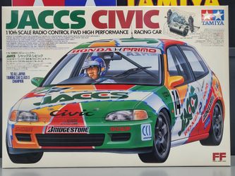Rare New  1994 Tamiya 1/10 R/C Civic Jaccs FF-01 Chassis Front Wheel Drive 58133