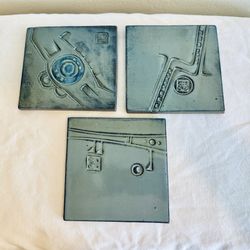 Vintage Paolo Soleri ceramic tiles - 3