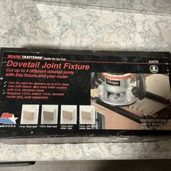 Vintage New Dovetail Joint Fixture 8 In Sears Craftsman 92570 w Guide Bushings Box. 