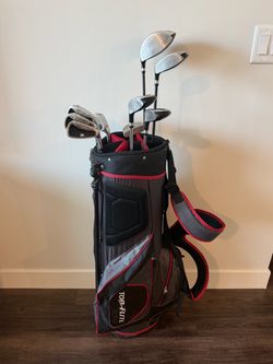 Top Flite Golf Club Set with Stand Bag (Complete set except missing nine iron)