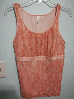 Pink lace blouse