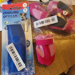 Dog Boots And Coolling Collar