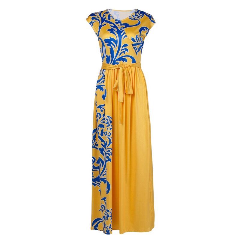 Beautiful maxi dress yellow color