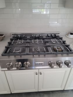Zline 36" range top 6 burner gas stove