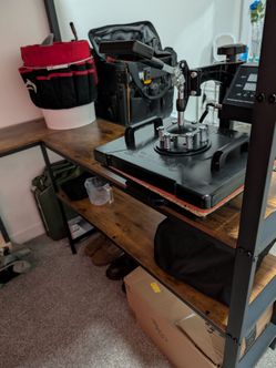Loft U shaped bed/desk.